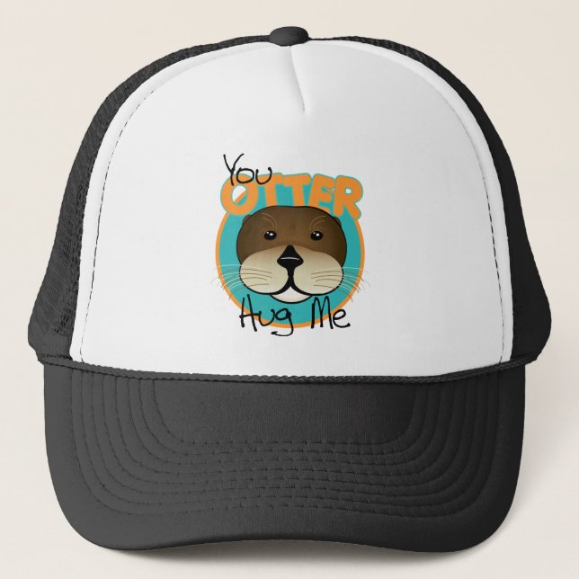 Gorra De Camionero Abrazo de la nutria (Anverso)