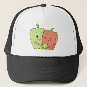 Gorra De Camionero Abrazo dulce de dos Amantes del paprika
