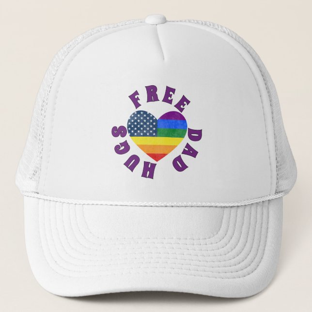 Gorra De Camionero Abrazos de papá libre (Anverso)