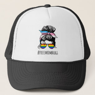 Gorra De Camionero Abrazos Gratis Mamá IV - Arcoíris Pelo Despeinado 