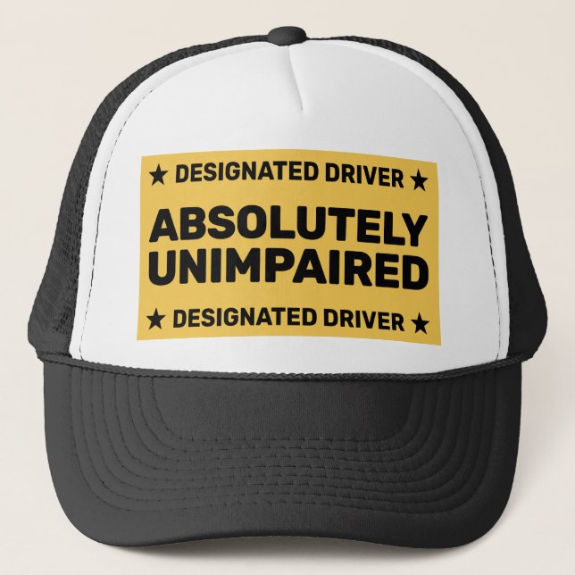 Gorra de camionero Absolutely Unimpaired™ (Anverso)