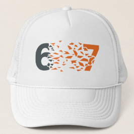 Gorra De Camionero Abstract 67 Typography