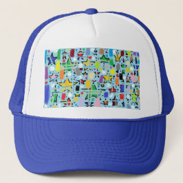 Gorra de camionero abstracta para papá, niños y ni