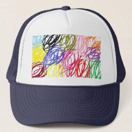 Gorra de camionero abstracta para papá, niños y ni