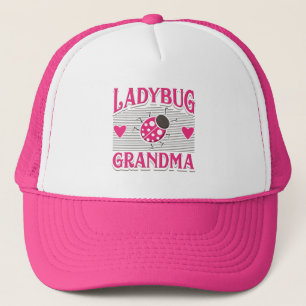 Gorra De Camionero Abuela Buitre de Ladybug Nacimiento de Abuela Blan