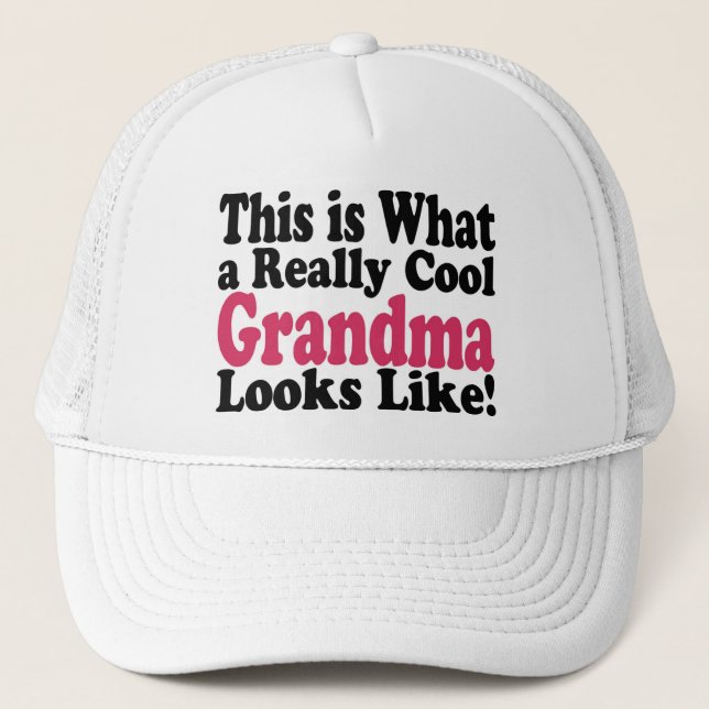 Gorra De Camionero Abuela Cool (Anverso)