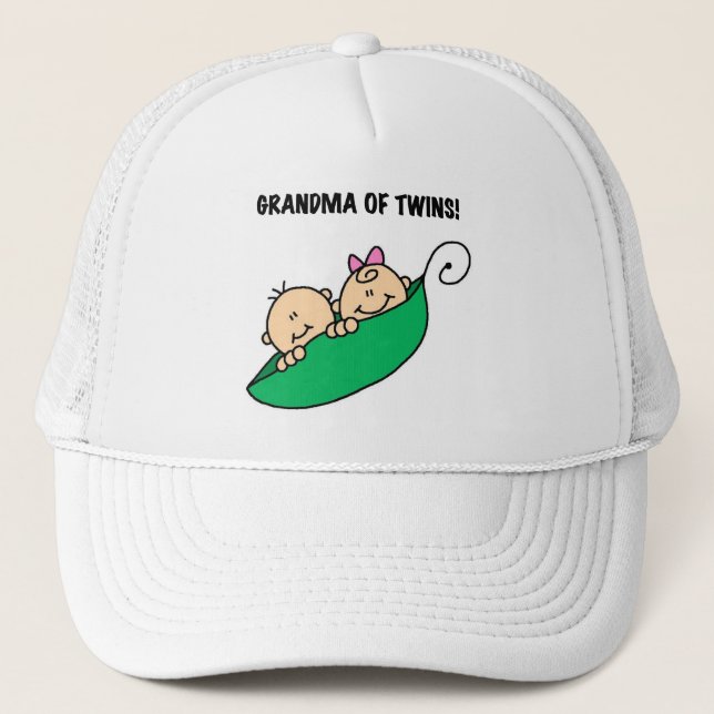 Gorra De Camionero Abuela de camisas gemelas y regalos (Anverso)
