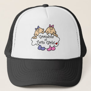 Gorra De Camionero Abuela de Chicas gemelos camisetas y regalos