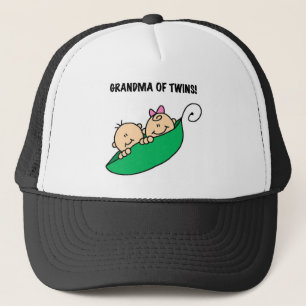 Gorra De Camionero Abuela de gemelos con polos y regalos