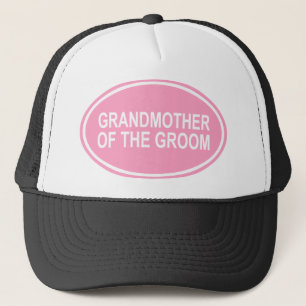 Gorra De Camionero Abuela del novio que casa rosa oval
