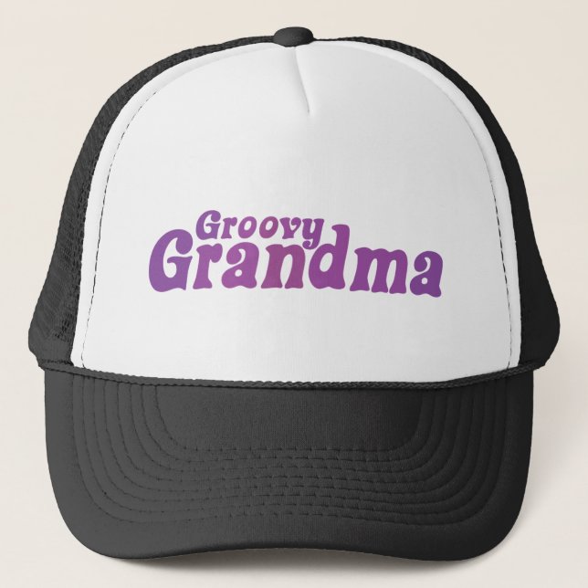 Gorra De Camionero Abuela Groovy (Anverso)