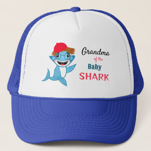 Gorra De Camionero Abuela Tiburón Familia Tiburón Feliz