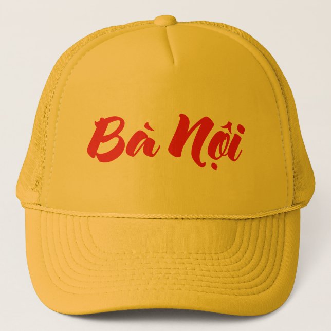 Gorra De Camionero Abuela vietnamita (paterna) - Bà Noi (Anverso)