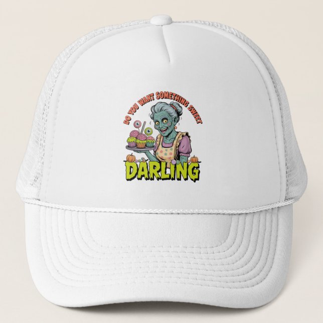Gorra De Camionero Abuela zombi - Dulce Halloween Darling (Anverso)