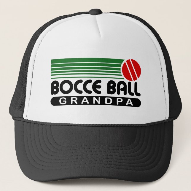 Gorra De Camionero Abuelo de la bola de Bocce (Anverso)