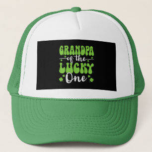 Gorra De Camionero Abuelo Del Afortunado Primero Cumpleaños San Patri