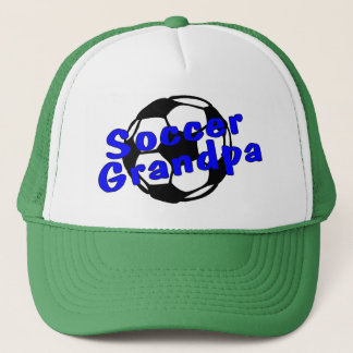 Gorra De Camionero Abuelo del fútbol (azul)