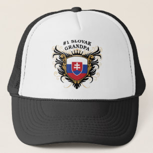 Gorra De Camionero Abuelo eslovaco del número uno