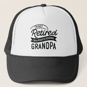Gorra De Camionero Abuelo genial arte de palabras retirado