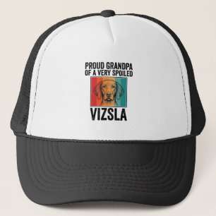 Gorra De Camionero Abuelo Orgulloso Vizsla Diseño Vintage Amante Perr