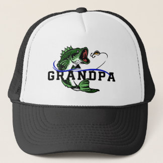 Gorra De Camionero Abuelo pescando lubinas Manteniéndolo auténtico