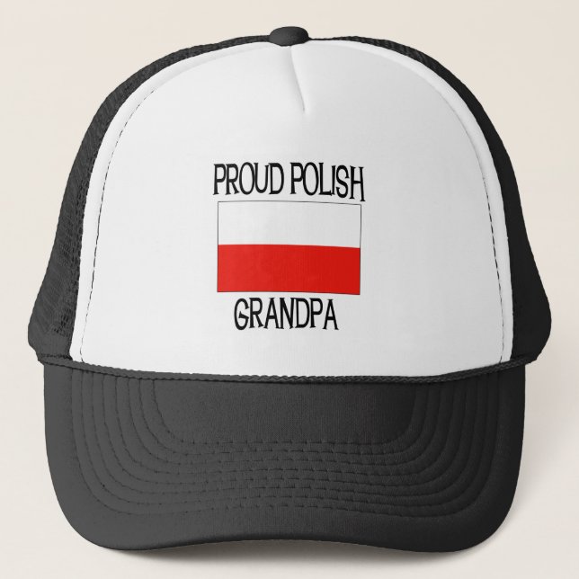 Gorra De Camionero Abuelo polaco orgulloso (Anverso)