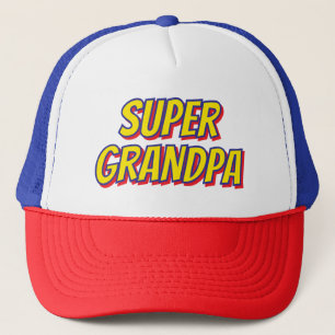 Gorra De Camionero Abuelo Súper Personalizado, Día del Padre Superhér