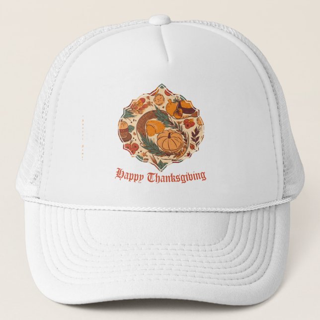 Gorra De Camionero Abundancia de otoño (Anverso)