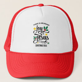 Gorra De Camionero Abundant Joy in Jesus Christian Christmas