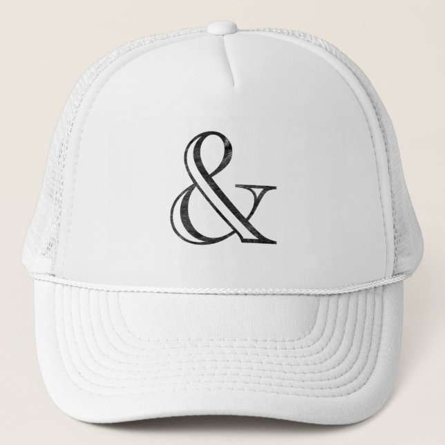Gorra De Camionero Academy Engraved Ampersand Black (Anverso)