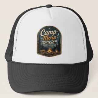 Gorra De Camionero Acampa Más, Preocúpate Menos – Aventura de Camping