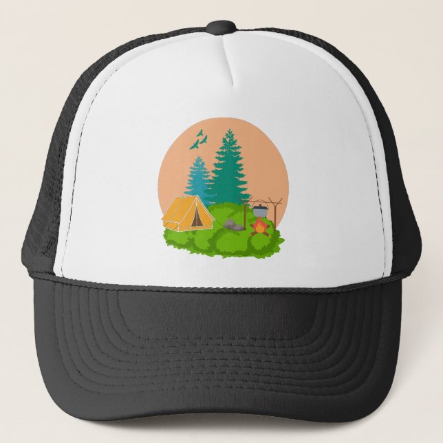 Gorra De Camionero acampada (Anverso)