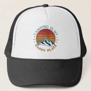 GORRA DE CAMIONERO ACAMPAR ES MI LUGAR FELIZ