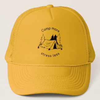 Gorra De Camionero Acampar menos estrés