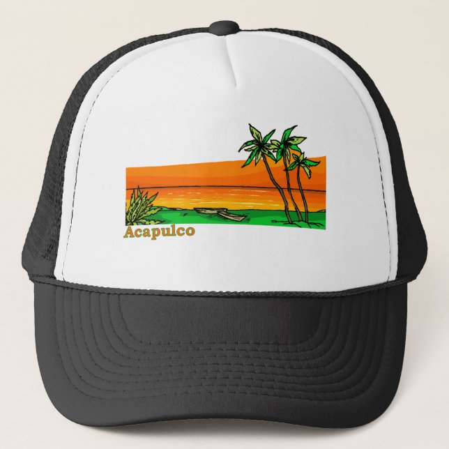 Gorra De Camionero Acapulco, México (Anverso)