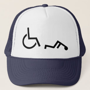 Gorra De Camionero Accidente de la silla de ruedas
