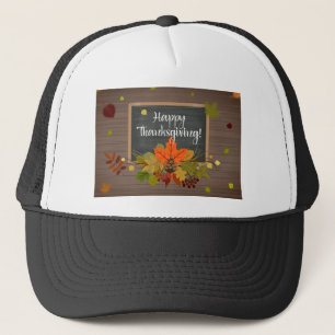Gorra De Camionero acción de gracias feliz
