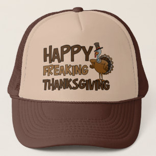 Gorra De Camionero Acción de gracias Freaking feliz