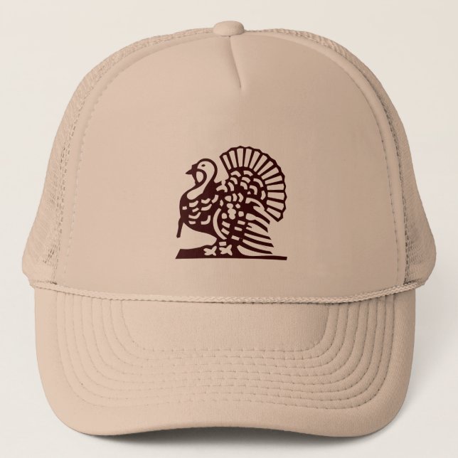 Gorra De Camionero Acción de gracias Turquía (Anverso)