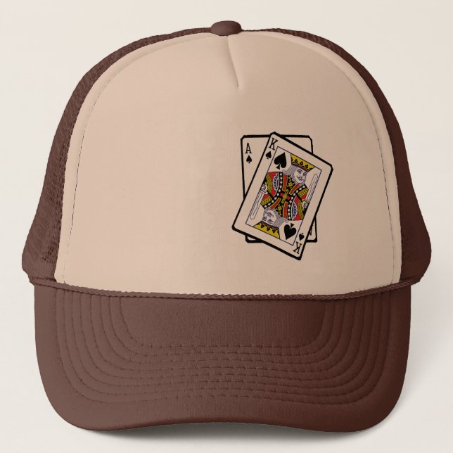 Gorra De Camionero Ace y Rey de Espadas 21 cumpleaños (Anverso)