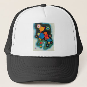 Gorra De Camionero Aceite abstracto de impulso profundo en canvas Kan