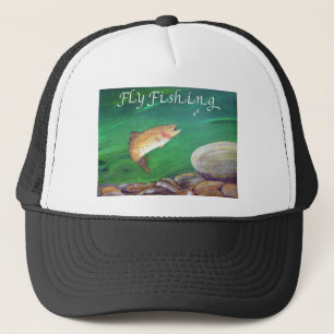 Gorra De Camionero Aceite de trucha de pesca de altura Salmon/trucha 