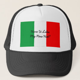 Gorra De Camionero Acento italiano divertido y bandera de Italia