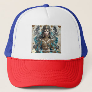 Gorra De Camionero "Acentos oceánicos dorados"