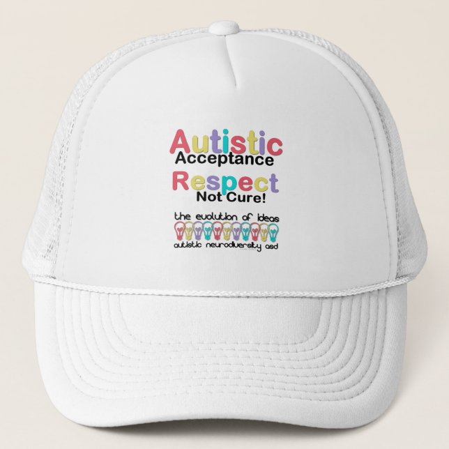 Gorra De Camionero Aceptación autista Respeto No Cura (Anverso)