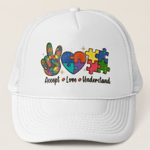 Gorra De Camionero Aceptar comprensión del amor - Corazón de concienc