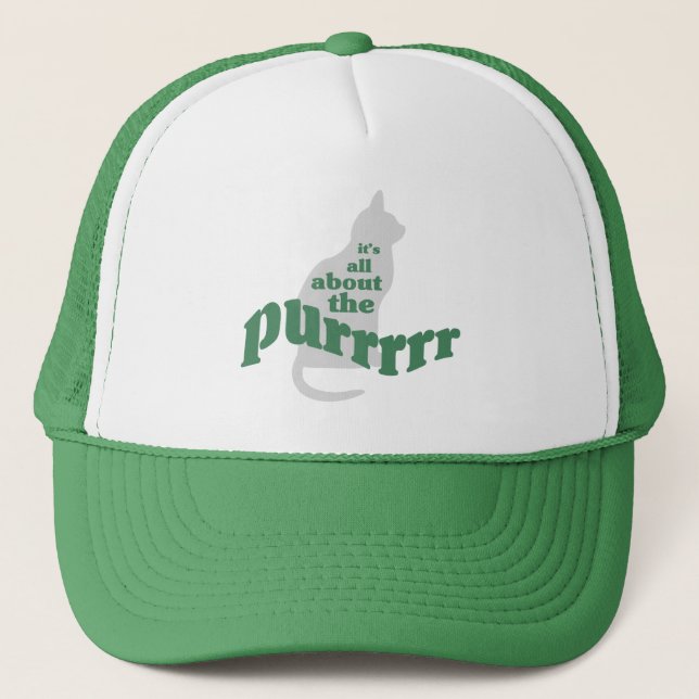 Gorra De Camionero Acerca del Purr (Anverso)