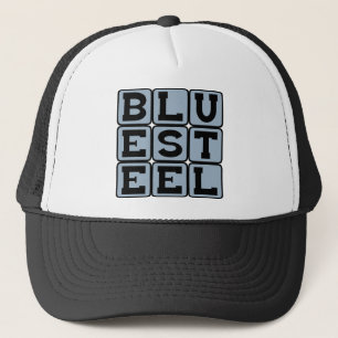 Gorra De Camionero Acero Azul, Color