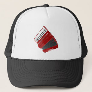 Gorra De Camionero acordeón rojo