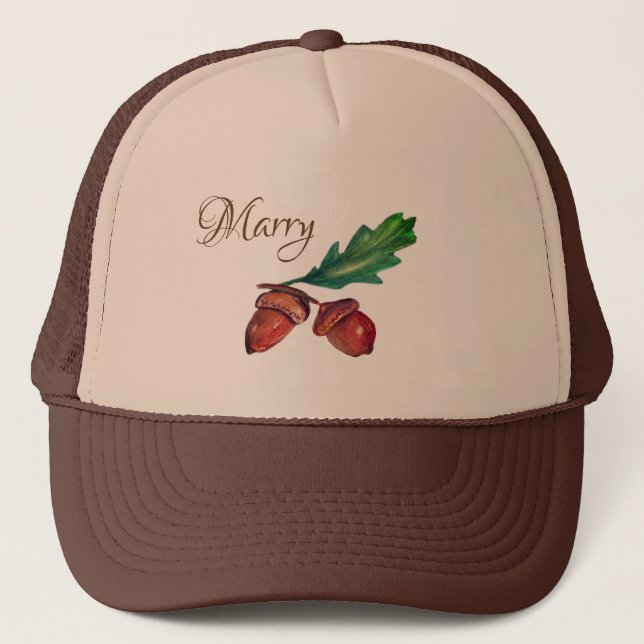 Gorra De Camionero Acrons, Caída Art Personalizado Art Cap (Anverso)